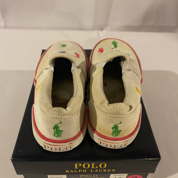 Polo Ralph Lauren Girl Bal Harbour Repeat White/Multi Canvas Size 10M - Picture 6 of 7